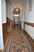 Hallway to front door Georgean property Bideford