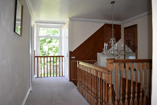 Upper landing overlooking garden to rear