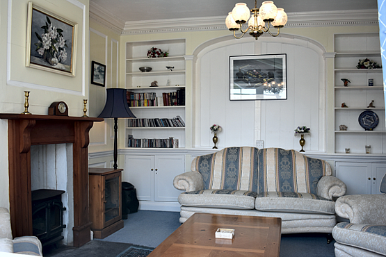 Original fully panelled room at Charter House Devon